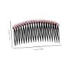 Angoily Rhinestone Hair Comb Set 7pcs Elastic Hairpin Clip for Women Fashion Side Barrettes for Girls view 2