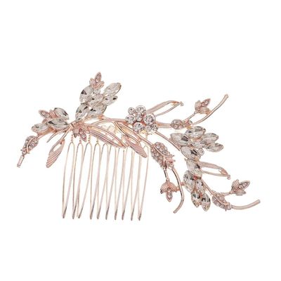 NOLITOY Wedding Bridal Rhinestone Hair Comb for Brides and Bridesmaids Vintage Hair Jewelry for Elegant Hairstyles at Special Occasions