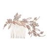 NOLITOY Wedding Bridal Rhinestone Hair Comb for Brides and Bridesmaids Vintage Hair Jewelry for Elegant Hairstyles at Special Occasions view 1