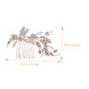 NOLITOY Wedding Bridal Rhinestone Hair Comb for Brides and Bridesmaids Vintage Hair Jewelry for Elegant Hairstyles at Special Occasions view 2