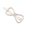 Beatifufu 4pcs Hollow Design Pearl Hairpin Rhinestone Clips Bowknot Side Hairpin for Women Fashion Hair Clips view 4