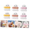 NOLITOY 6pcs Face Puff Makeup Sponges for Blending for Powder Blush and Highlight view 2