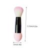 NOLITOY 3pcs Fluffy Double-sided Blush Makeup Brush for Women Non-shedding Easy-clean Blush and Foundation Application Tools for Home Travel Use view 2
