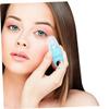 Angoily 2pcs Portable Silicone Facial Ice Cooling Massage Tool for Face and Eyes Enhances Blood Circulation Reduces Puffiness and Dark Circles Easy to Use and Carry Purple Blue view 4