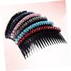 Beatifufu 6pcs Crystal Inserted Hair Comb Forks Fashionable Hair Accessories for Women Random Color Hairpins for Weddings Parties and Special Occasions view 3