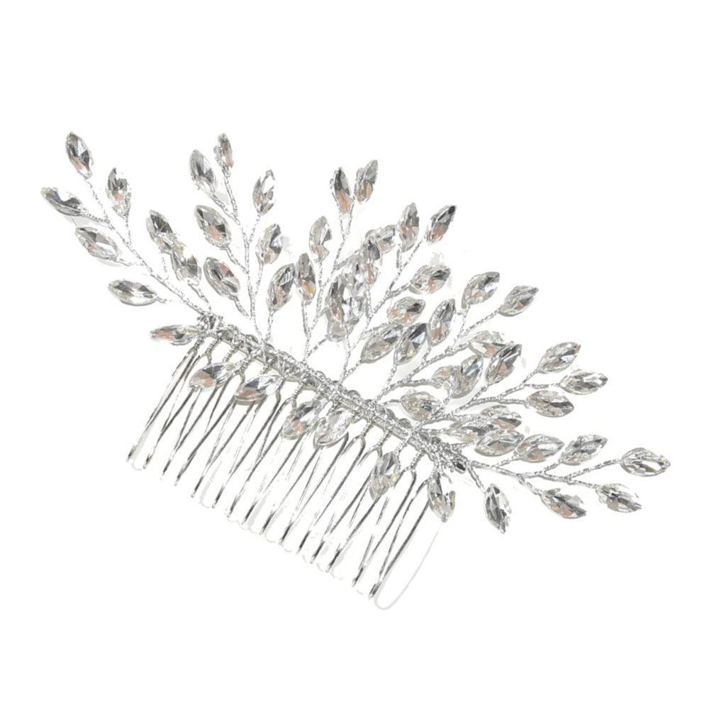 Angoily Bridal Hair Comb Crystal Rhinestones Elegant Wedding Hair Accessory for Women for Proms Birthdays and Special Occasions and Comfortable -day Wear