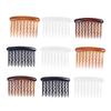 Beatifufu 48pcs Plastic Hair Combs Teeth Wave Side Combs for Fine Hair Black Dark Coffee Light Coffee and Transparent White for Weddings and Everyday Use view 1