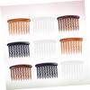 Beatifufu 48pcs Plastic Hair Combs Teeth Wave Side Combs for Fine Hair Black Dark Coffee Light Coffee and Transparent White for Weddings and Everyday Use view 3