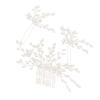 Beatifufu 3pcs Vintage Pearl Beaded Hair Comb u Shape Hairpins Set for Wedding Brides Elegant Bridal Hair Accessories for Parties Engagements and Special Occasions view 1