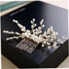 Beatifufu 3pcs Vintage Pearl Beaded Hair Comb u Shape Hairpins Set for Wedding Brides Elegant Bridal Hair Accessories for Parties Engagements and Special Occasions view 4