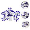 Angoily Elegant Bridal Rhinestone Hair Comb Leaf Design Wedding Party Accessory for Women and Girls Adds Stunning Touch Special Occasions view 2