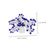Angoily Elegant Bridal Rhinestone Hair Comb Leaf Design Wedding Party Accessory for Women and Girls Adds Stunning Touch Special Occasions view 3
