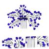 Angoily Elegant Bridal Rhinestone Hair Comb Leaf Design Wedding Party Accessory for Women and Girls Adds Stunning Touch Special Occasions view 4
