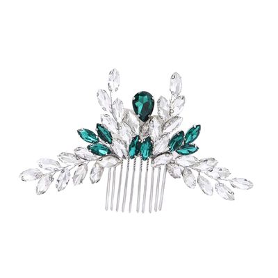 Angoily Charming Bridal Rhinestone Side Comb Wedding Hair Comb for Bridesmaids
