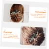 Angoily Charming Bridal Rhinestone Side Comb Wedding Hair Comb for Bridesmaids view 4