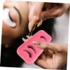 Angoily 4pcs Silicone Eyelash Grafting Forehead Cushions Breathable and Lightweight Eyelash Gaskets for Comfortable Lash Application Salon Home Use Includes Pink Pads view 4