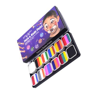 Angoily Mild Halloween Cosmetic Paint Colors Water-soluble Face Body Pigment for Easy Cleanup Safe for Skin for Parties
