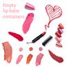Angoily 4pcs Refillable Lipstick Tube Set Diy Lip Balm Empty Storage Container with Lid for Lipstick Lip and Gloss Black Transparent Design for Convenient Use view 3
