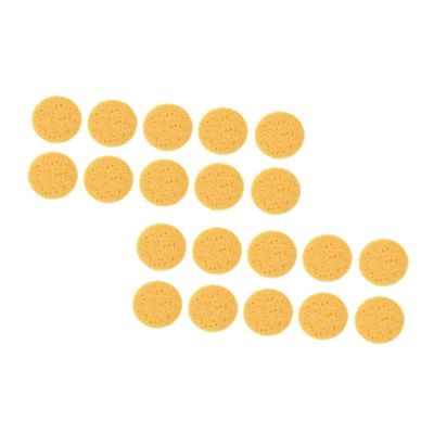 Beatifufu 60pcs Rounded Makeup Removal Pads Soft Cosmetic Powder Puff Tool for Application Comfortable Use for Face Makeup Routine