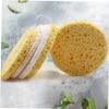 Beatifufu 60pcs Rounded Makeup Removal Pads Soft Cosmetic Powder Puff Tool for Application Comfortable Use for Face Makeup Routine view 4