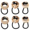 Angoily 6pcs Rose Gold Plated Ponytail Cuffs Elegant Hair Tie Bands for Women for Workouts Travel Special Occasions Stylish Hair Accessories to Elevate Your Look view 1