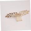 Beatifufu 2pcs Vintage Gold Leaf Hair Comb for Wedding Bridal Hair Accessories Handmade Willow Branch Design Elegant Decoration for Brides and Bridesmaids view 4