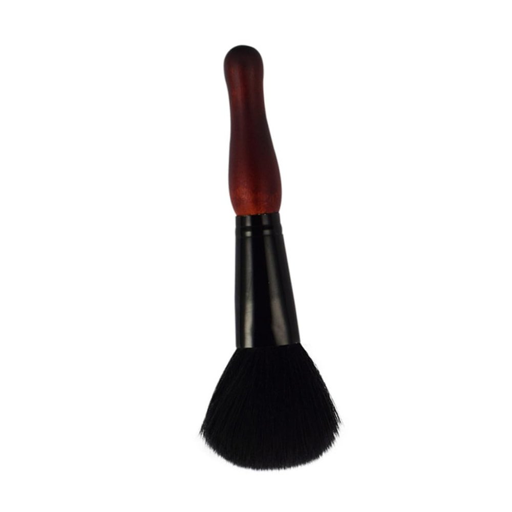 Mipcase 1pc Professional Makeup Brush Wooden Handle Nylon Fiber Blusher Brush for Women for Daily and for Face Powder and Blush Application