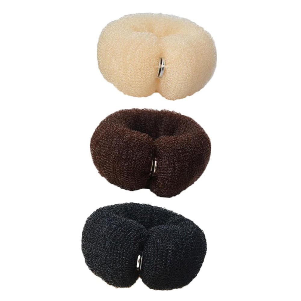 Angoily Hair Bun Makers Set 6 Pieces Long Nylon Hair Loop Donut Bun Makers Styling Tool for Women Soft and Comfortable Ideal for Wedding Prom Evening Out