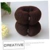 Angoily Hair Bun Makers Set 6 Pieces Long Nylon Hair Loop Donut Bun Makers Styling Tool for Women Soft and Comfortable Ideal for Wedding Prom Evening Out view 2
