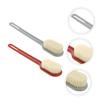 Angoily 2pcs Supple Shower Strong Cleaning Long Handle Bath Tools Bath Brush Shower Brush Use Back Washer Scrubber Multifunctional Massage Tool view 3
