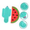 NOLITOY 2pcs Makeup Brush Cups Water Resistant Brush Scrubber for Effortless Makeup Tool Cleaning Includes Watermelon view 4