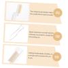 Angoily 2pcs Collapsible Eyebrow and Eyelash Combs Portable Makeup Tools for Women Durable Stainless Steel Foldable Design for Easy Travel and Use Makeup Lovers view 4