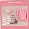 Beatifufu 2pcs Silicone Makeup Brush Cleaning Pad for Beauty Tools for Face and Brow Cleaning view 3