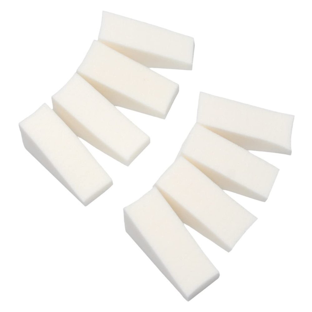 Beatifufu Small Makeup Sponges Handles 32pcs Beauty Tools Set Triangle Manicure Sponges for Nail Art