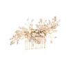 Beatifufu Alloy Inlaid Hair Insert Comb Rhinestones Elegant Decorative Accessory for Weddings Parties Engagements and Special Occasions Luxurious Design for Women and Girls view 1