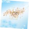 Beatifufu Alloy Inlaid Hair Insert Comb Rhinestones Elegant Decorative Accessory for Weddings Parties Engagements and Special Occasions Luxurious Design for Women and Girls view 4