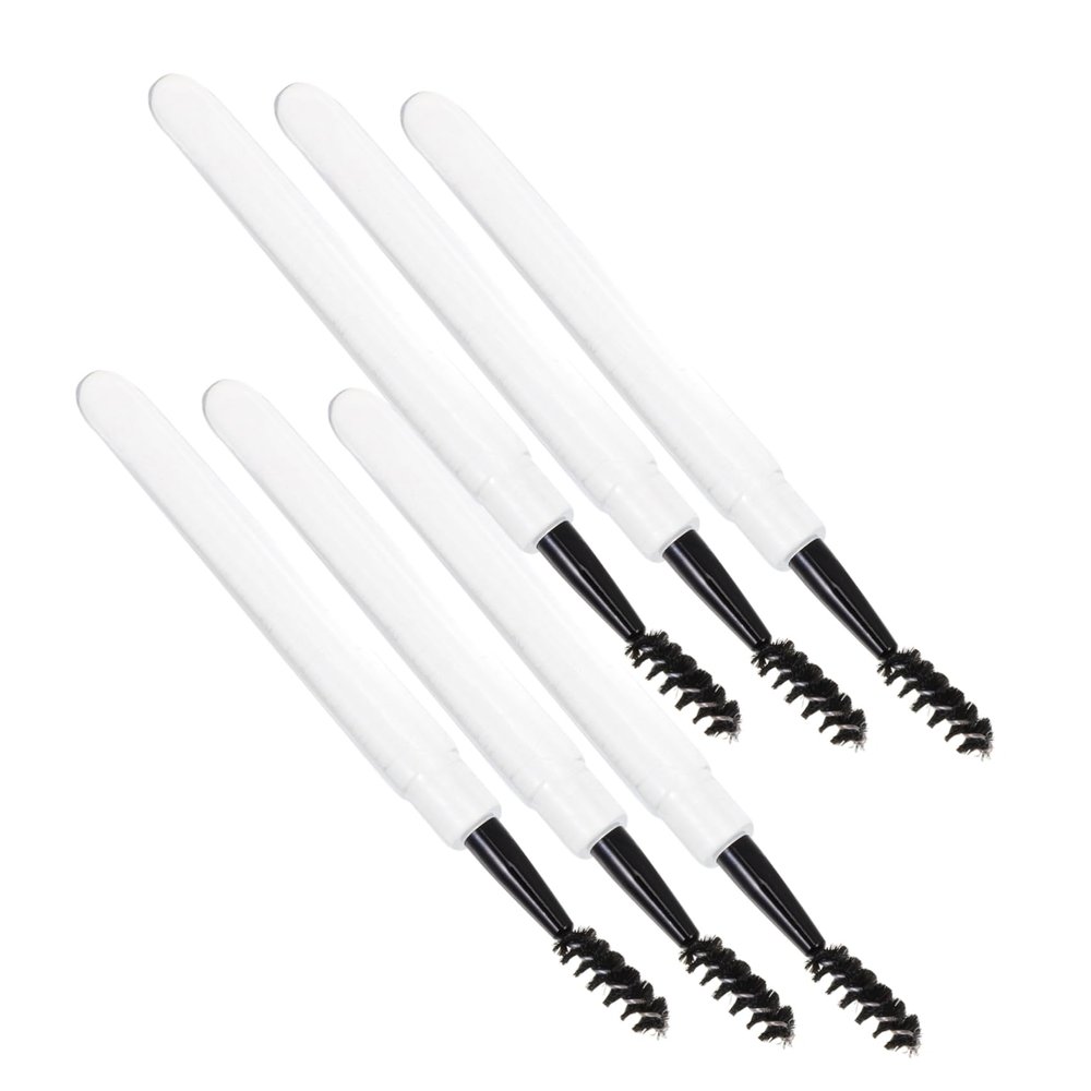 Angoily 6pcs Eyelash Brush with Transparent Handle Eyebrow Mascara Applicator for Women Ergonomic Design for Smooth Application Mascara Removal Essential Makeup Tool for Home Salon