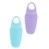 Beatifufu 2pcs Portable Face Massage Roller Face Massager for Puffiness Relief Dark Circles Reduction and Skin Tightening Handheld Care Tool for Men Women Purple Blue view 1