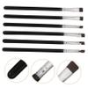 NOLITOY 6pcs Eyeliner and Eyebrow Brush Flat Makeup Tools for Precision Application for Gel and Powder Durable Synthetic Bristles for Home and Professional Use view 4