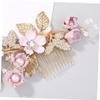 Beatifufu Wedding Hair Comb Bridal Side Combs Hair Jewelry for Wedding Rhinestone Pearl Beads view 4