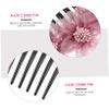 Didiseaon 2pcs Elegant Floral Hair Combs Yarn Flower Hair Accessories for Women Comfortable Headdress for Weddings and Parties Chic Pins in Purple and Pink view 3