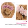 Didiseaon 2pcs Elegant Floral Hair Combs Yarn Flower Hair Accessories for Women Comfortable Headdress for Weddings and Parties Chic Pins in Purple and Pink view 4