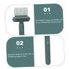 Angoily 2pcs Comb Cleaner Brush Wet Hair Brush Detangler Scalp Sweep Detoxing Comb view 2