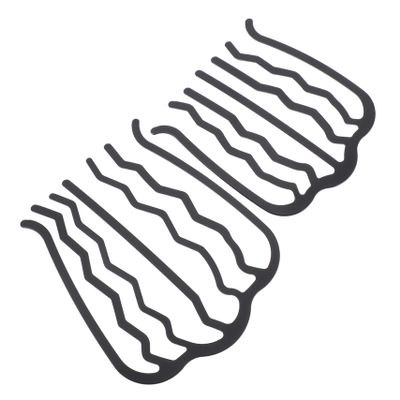 Angoily 2pcs u Shape Metal Hair Side Combs Hair Fork Clips for Women for Styling for Parties Weddings and Daily Use