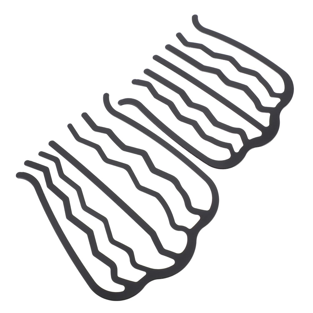 Angoily 2pcs u Shape Metal Hair Side Combs Hair Fork Clips for Women for Styling for Parties Weddings and Daily Use