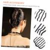 Angoily 2pcs u Shape Metal Hair Side Combs Hair Fork Clips for Women for Styling for Parties Weddings and Daily Use view 2