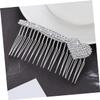 Beatifufu 2pcs Bridal Hair Comb Rhinestone Inlay Heart Design Alloy Hair Decoration for Weddings Bridesmaids and Special Occasions view 4