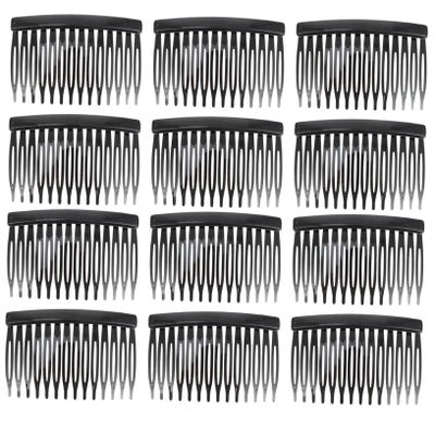 Angoily 50pcs Women's Hair Side Combs 14-teeth Plastic Hair Comb Set Fashion Hair Insert Comb for Girls Easy to Use and Decorative