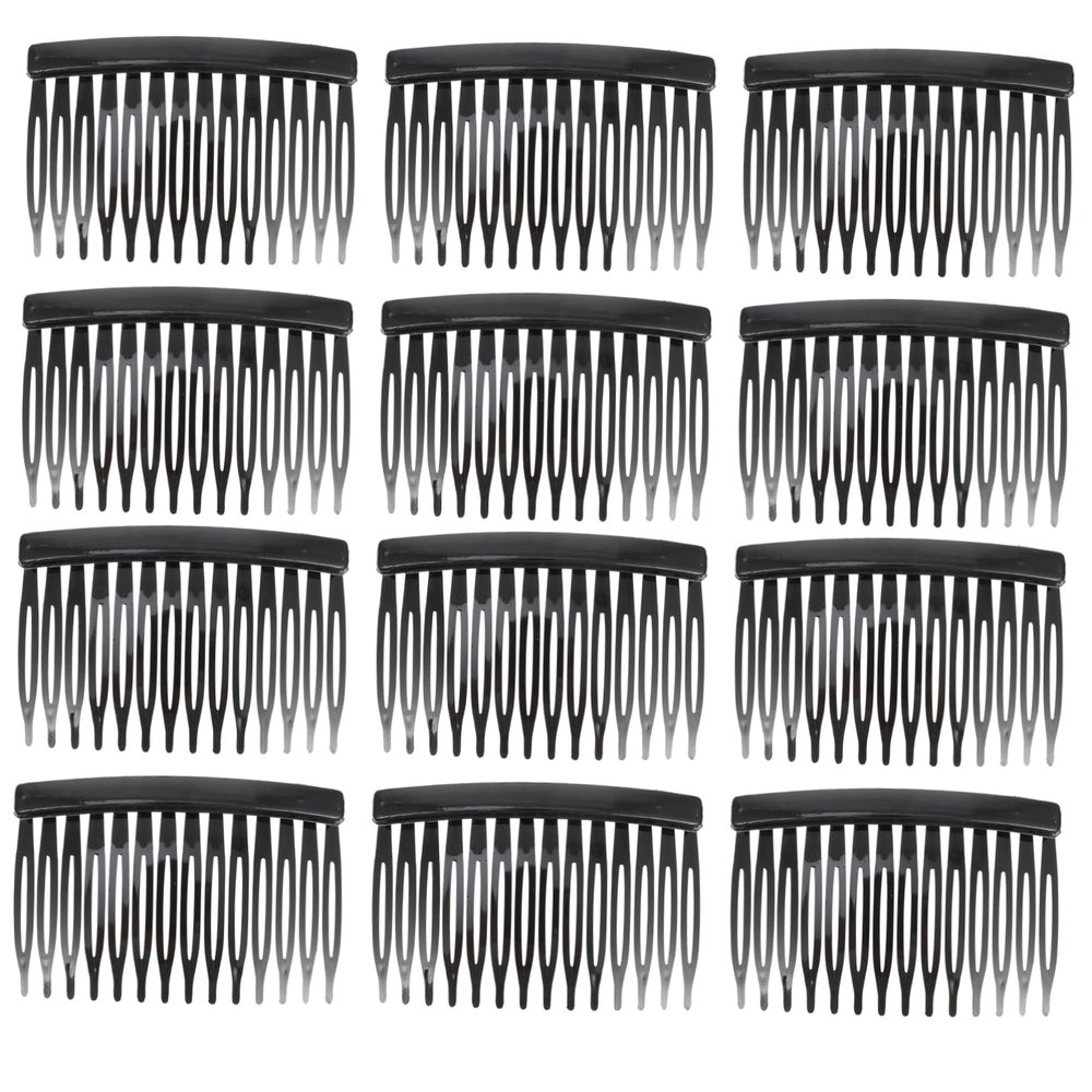 Angoily 50pcs Women's Hair Side Combs 14-teeth Plastic Hair Comb Set Fashion Hair Insert Comb for Girls Easy to Use and Decorative