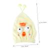 Beatifufu 1pc Cute Cartoon Coral Fleece Quick Dry Hair-Drying Cap for Women Soft Absorbent Comfortable Bath Hat Yellow for Hair Types view 4